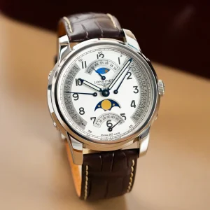 Longines Saint-Imier Retrograde Moon Phase Silver Dial  L2.764.4.73.2