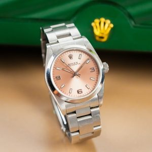 Rolex  Oyster Perpetual Salmon Dial 77080