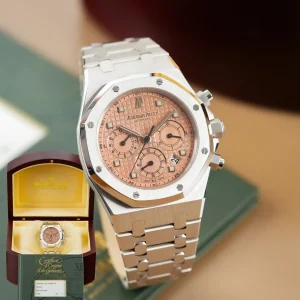 Audemars Piguet Royal Oak Chronograph White Gold Salmon Dial 25960BC
