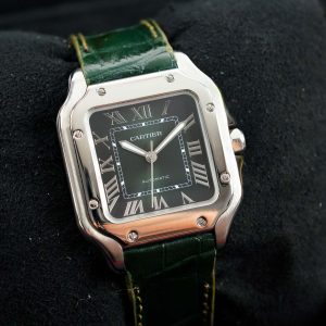 Cartier Santos Green Dial 4075