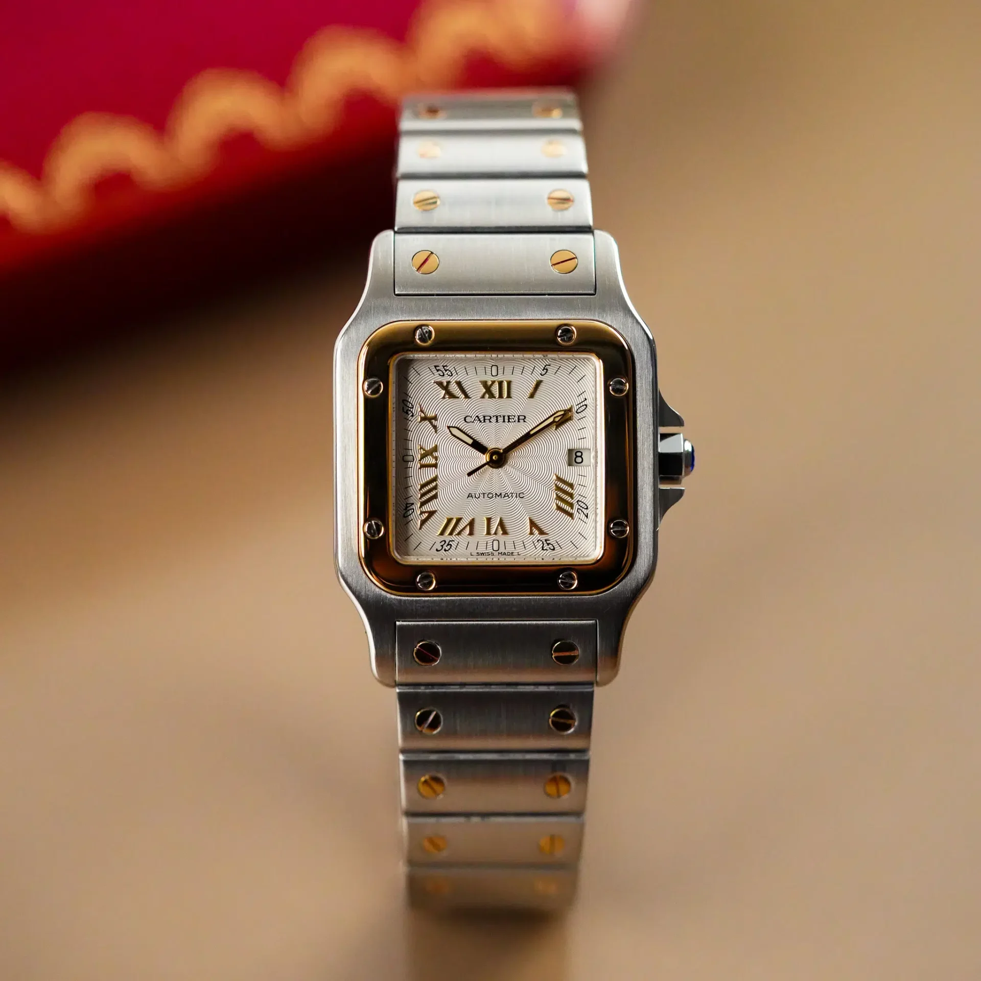 Cartier Santos Galbée Vintage 2319 - Görsel 4
