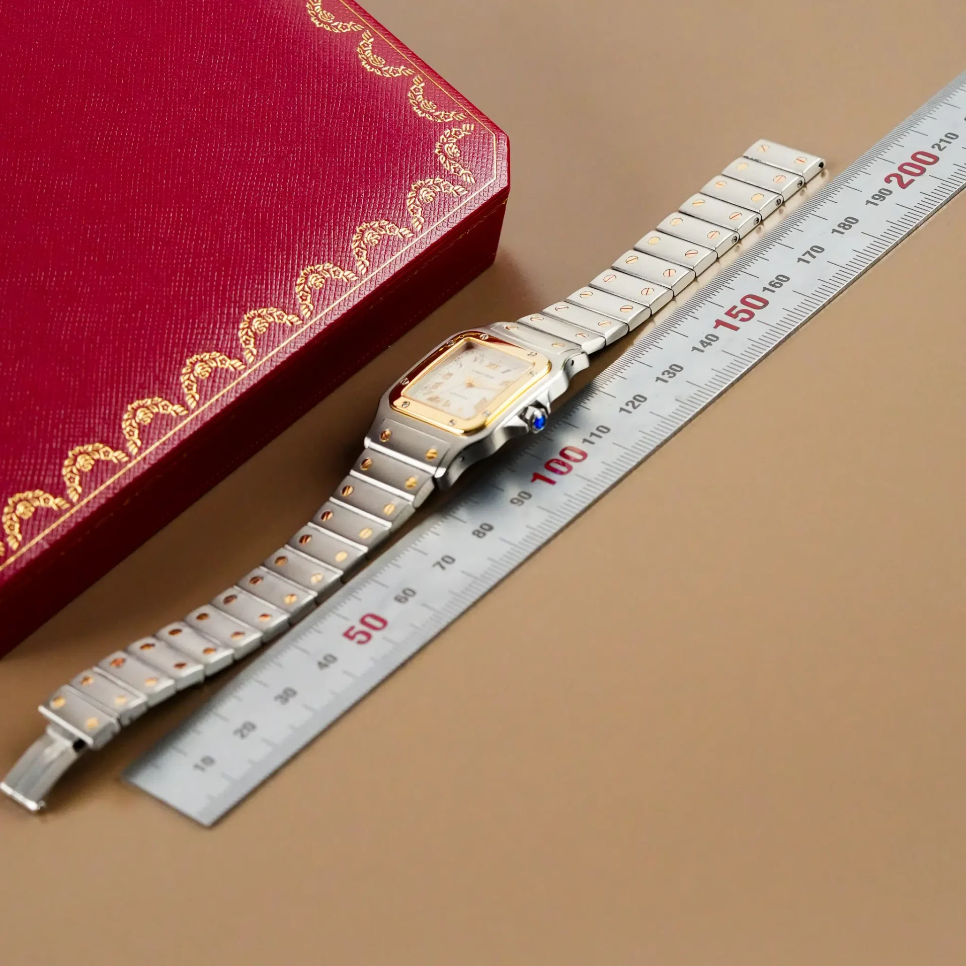 Cartier Santos Galbée Vintage 2319 - Görsel 12