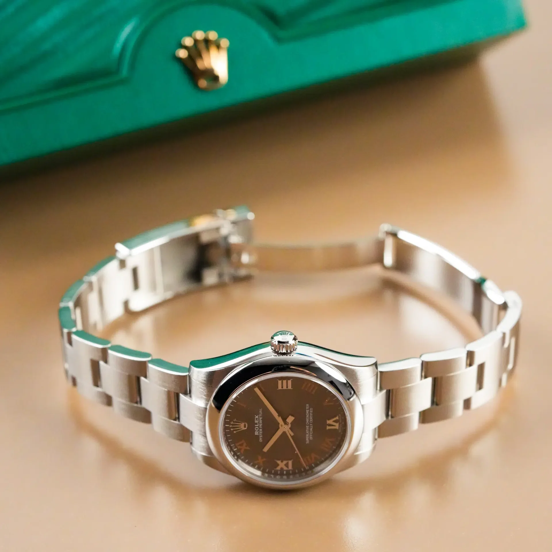 Rolex Oyster Perpetual Grey Dial 177200 - Görsel 11