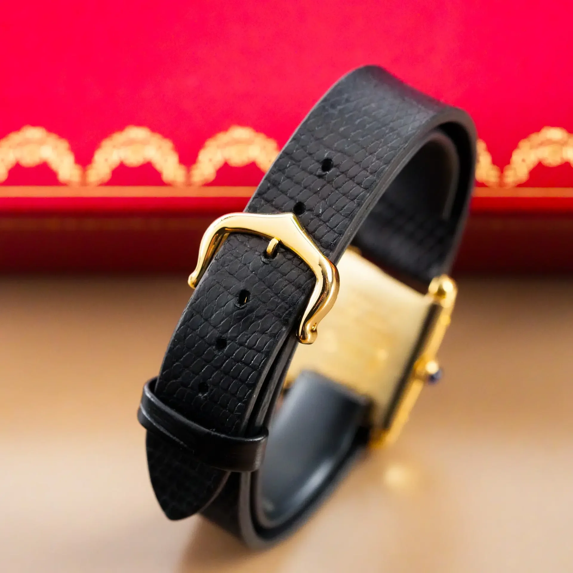 Cartier Tank Vermeil Vintage - Görsel 5