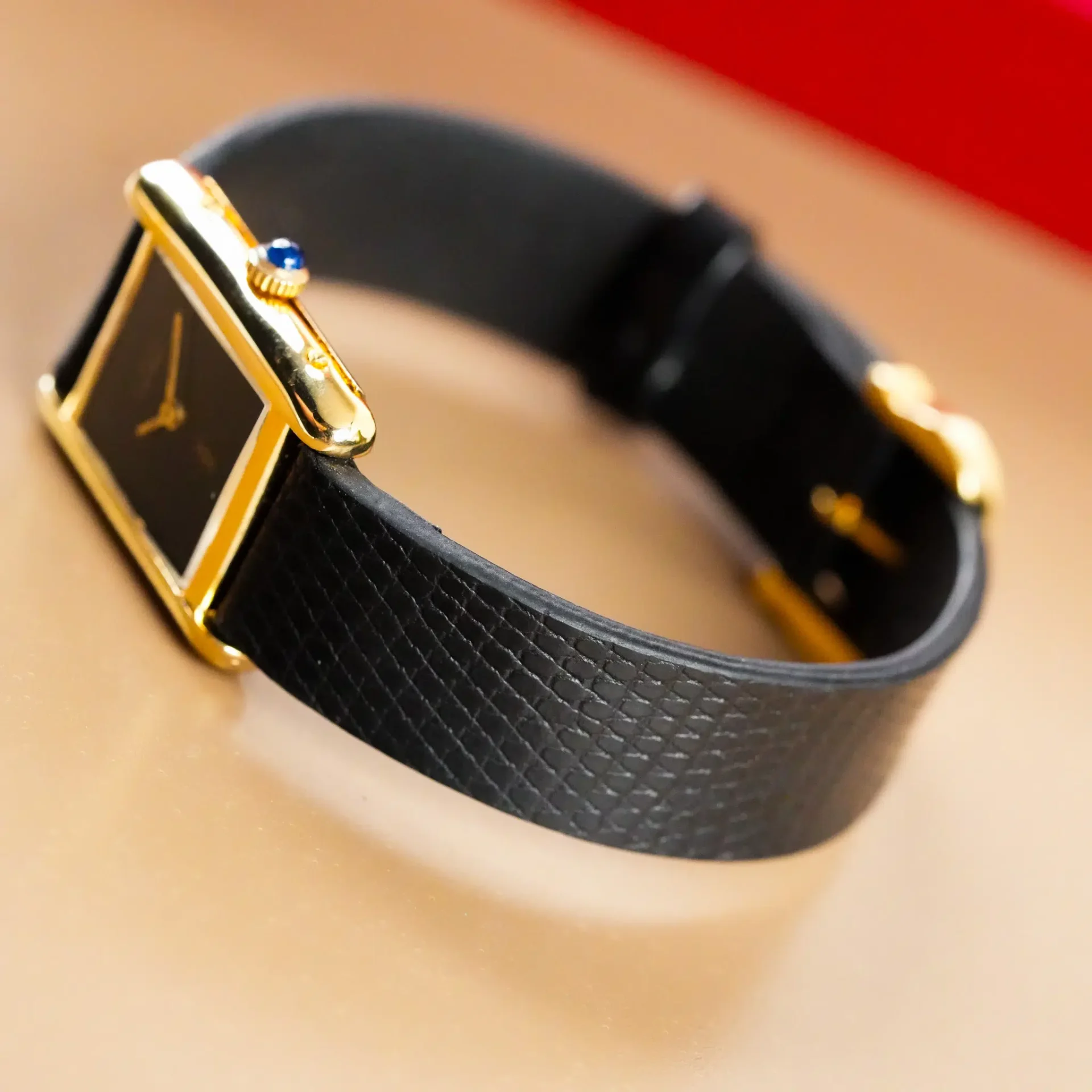 Cartier Tank Vermeil Vintage - Görsel 7