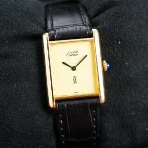 Cartier  Tank Vermeil Must De SM Vermeil Lemon Dial  590005