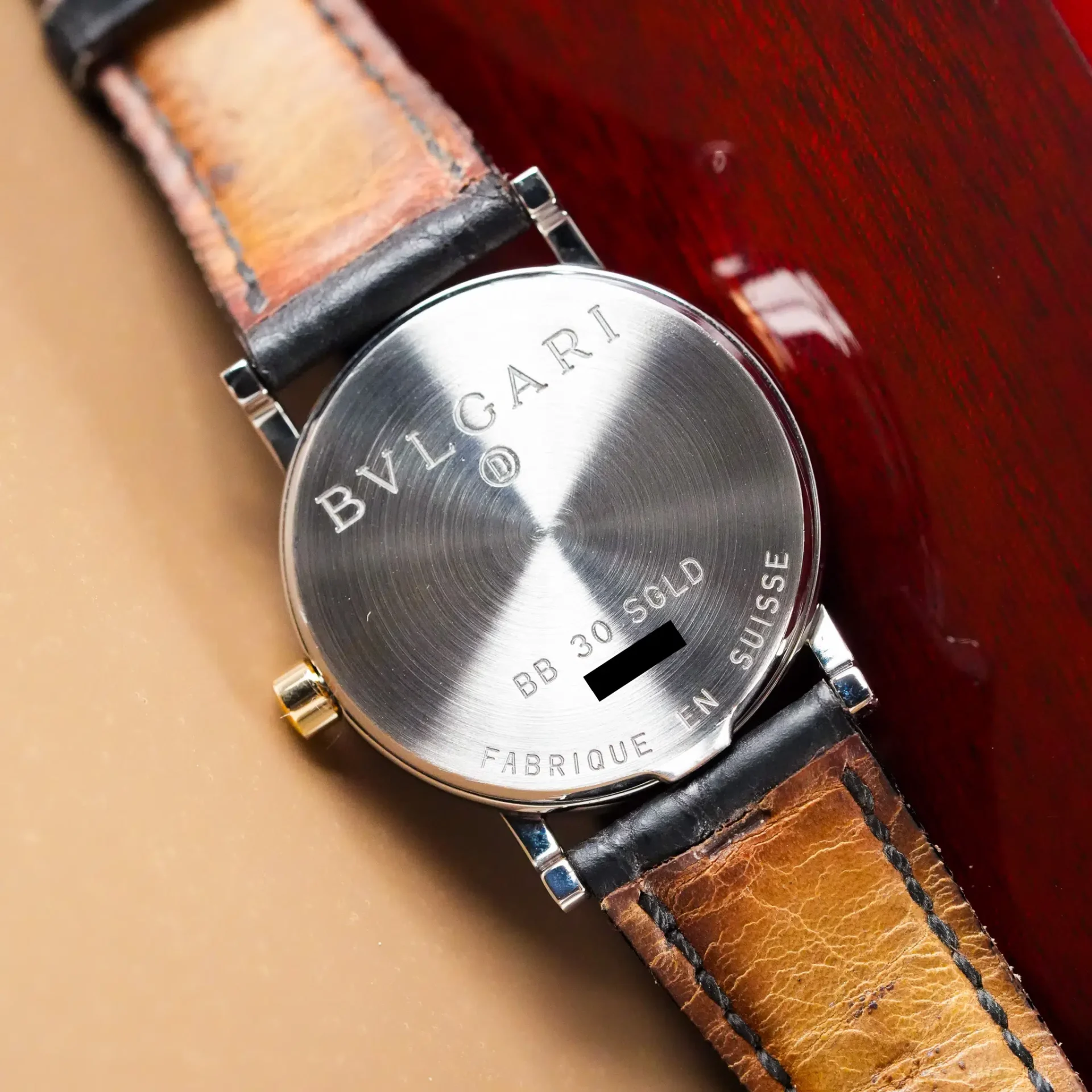 Bvlgari Bulgari 18k Gold Two Tone Case BB30SGLD - Görsel 11