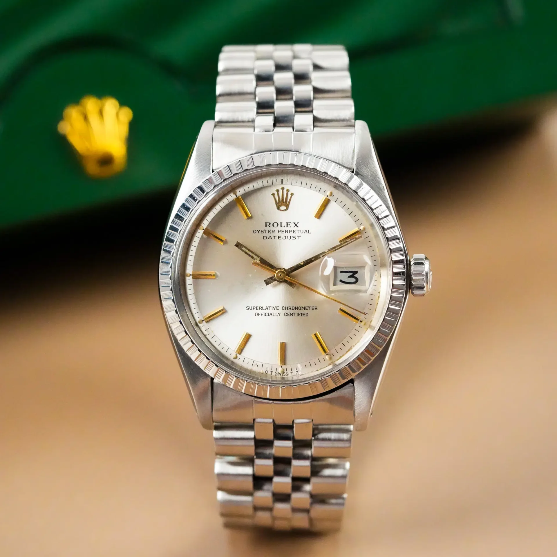 Rolex Datejust 36 Jubilee Fluted Bezel Stick Dial 1603 - Görsel 3