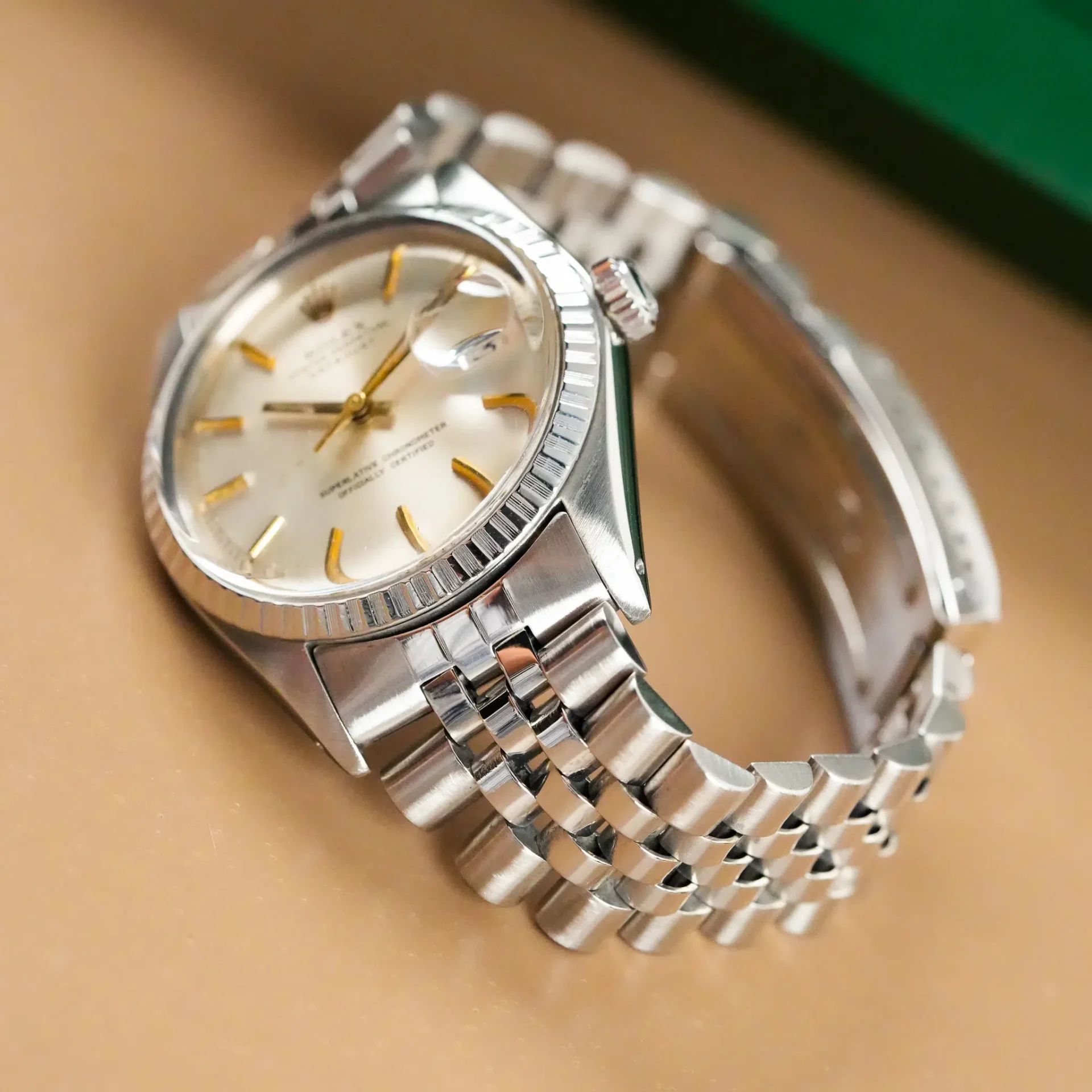 Rolex Datejust 36 Jubilee Fluted Bezel Stick Dial 1603 - Görsel 5