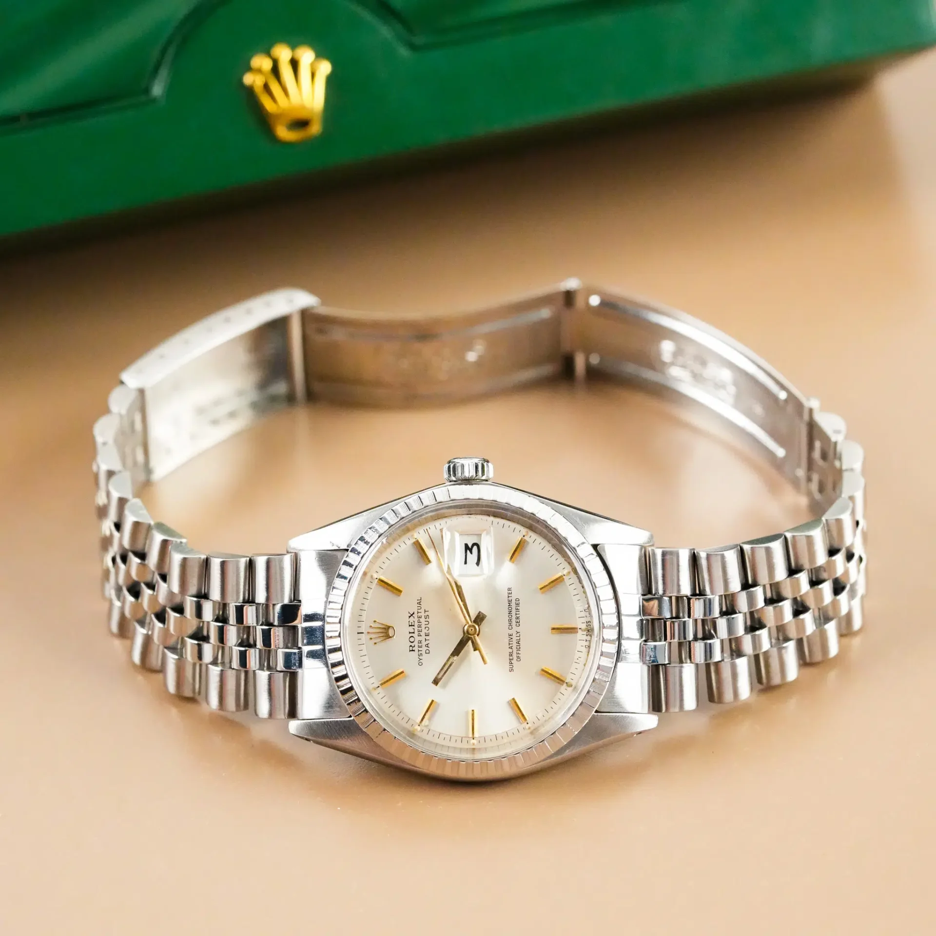 Rolex Datejust 36 Jubilee Fluted Bezel Stick Dial 1603 - Görsel 8