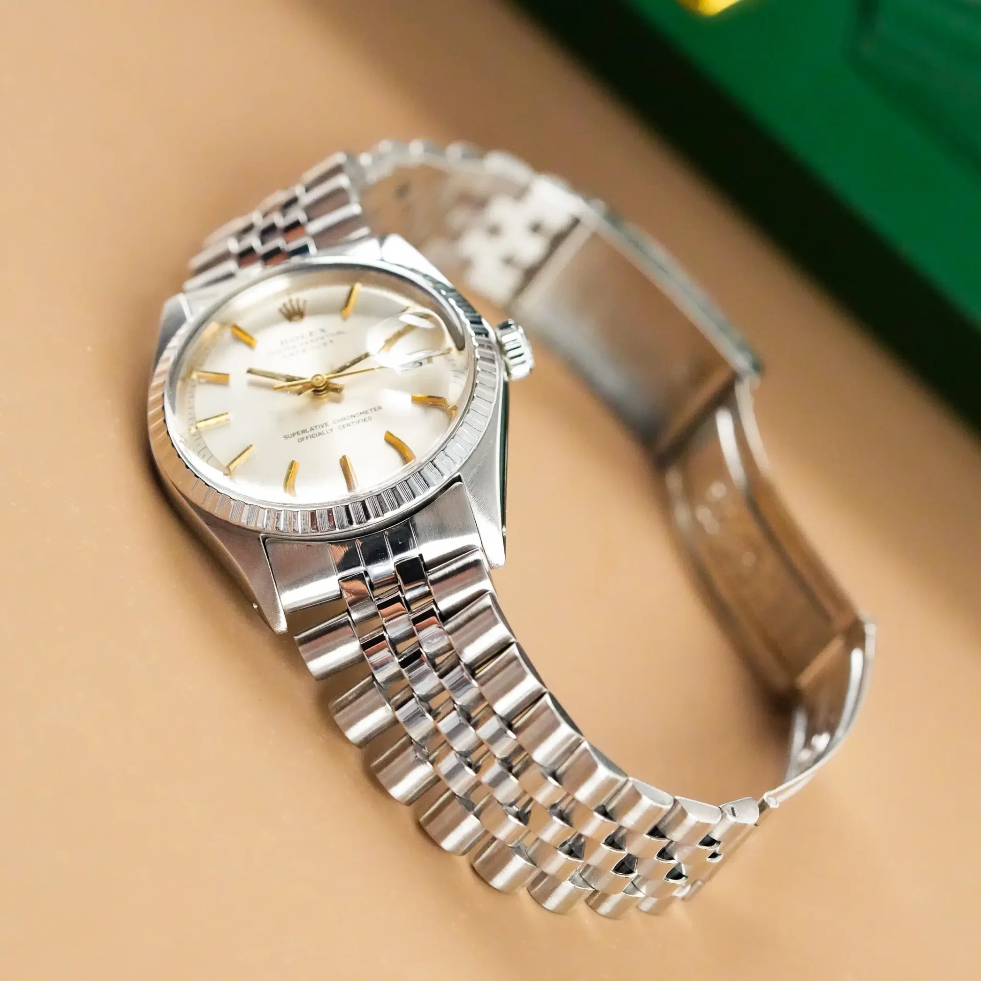Rolex Datejust 36 Jubilee Fluted Bezel Stick Dial 1603 - Görsel 9