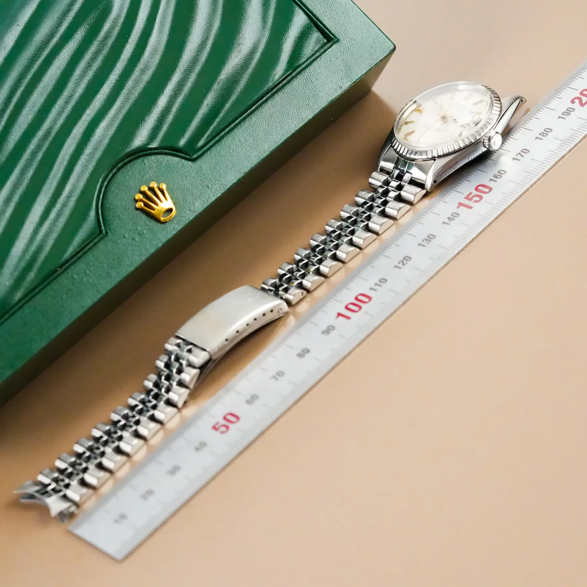 Rolex Datejust 36 Jubilee Fluted Bezel Stick Dial 1603 - Görsel 11