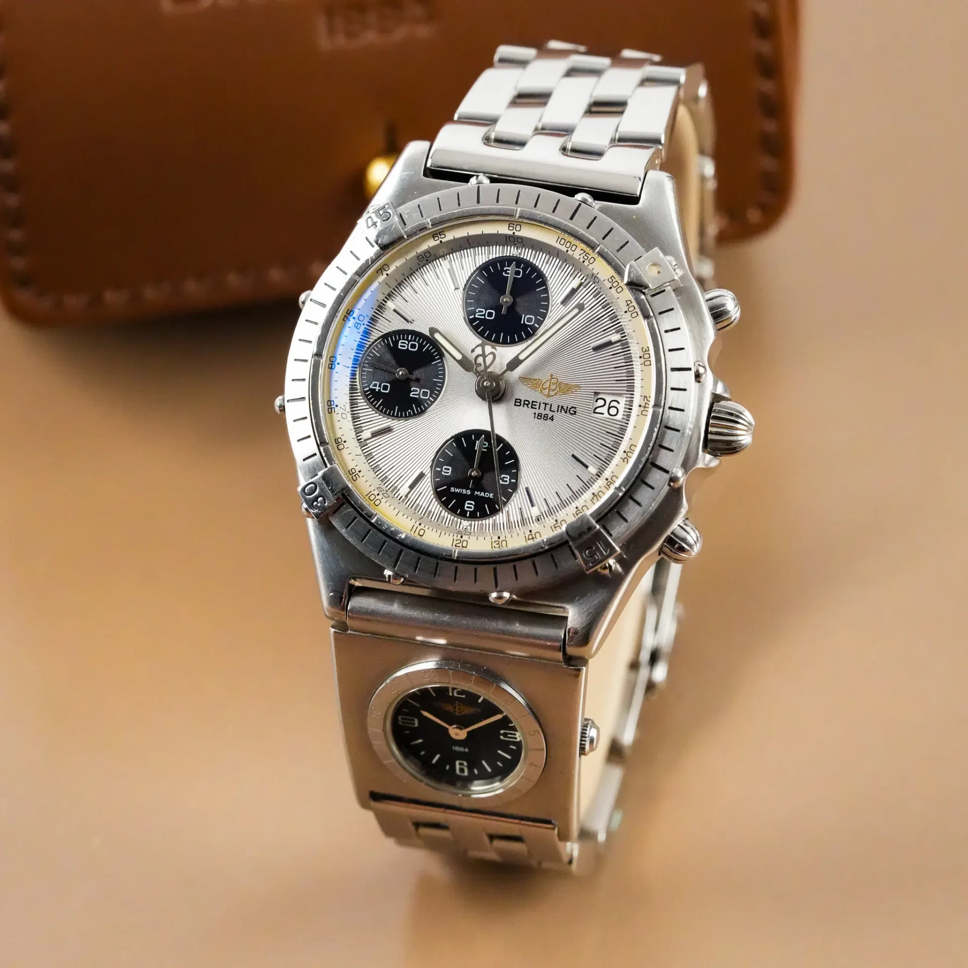 Breitling Chronomat Chronograph Tachymeter Date Engine Turn Bezel 81950/81500 - Görsel 2