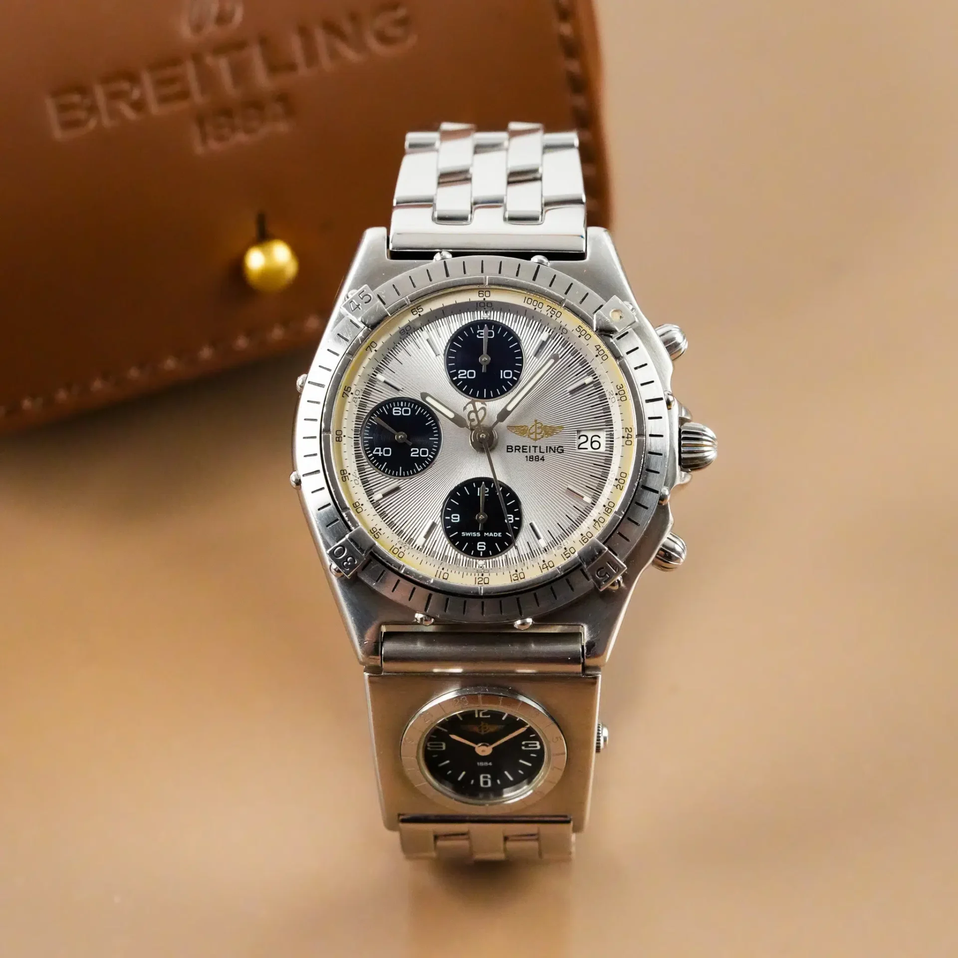 Breitling Chronomat Chronograph Tachymeter Date Engine Turn Bezel 81950/81500 - Görsel 3
