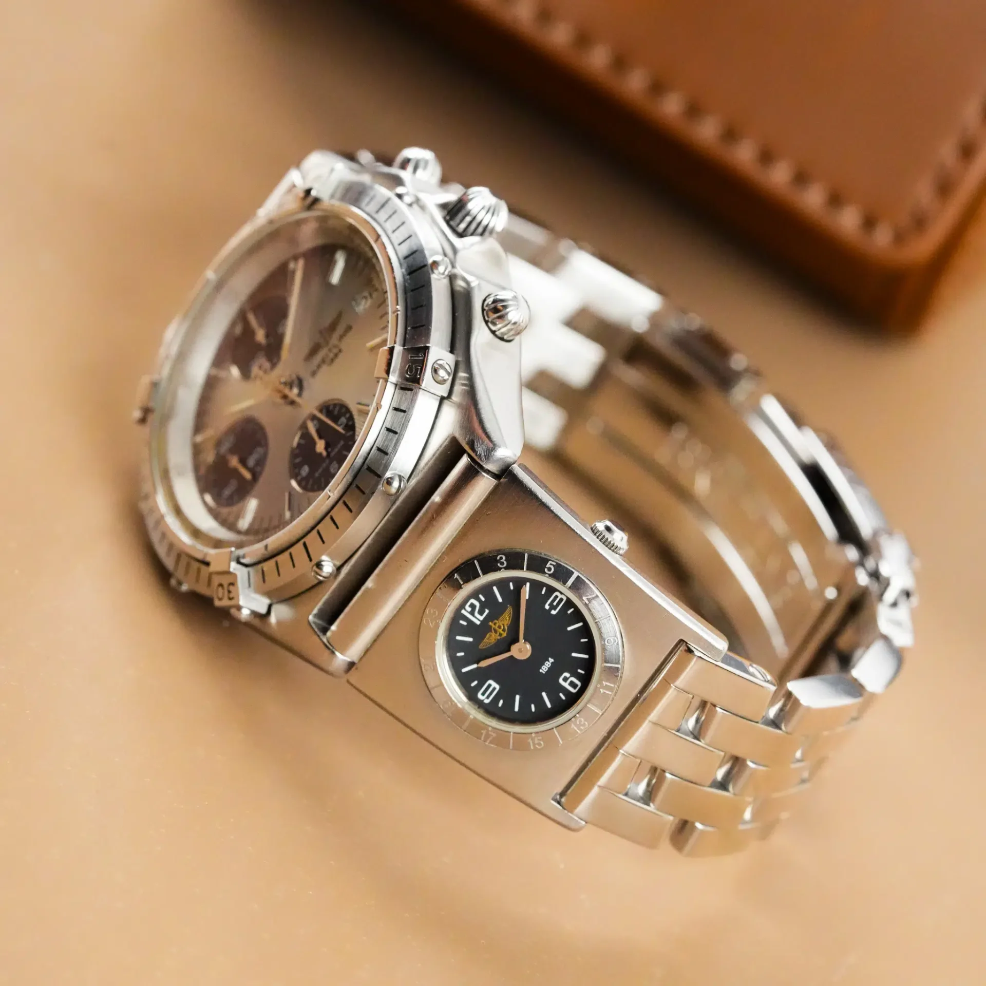 Breitling Chronomat Chronograph Tachymeter Date Engine Turn Bezel 81950/81500 - Görsel 6