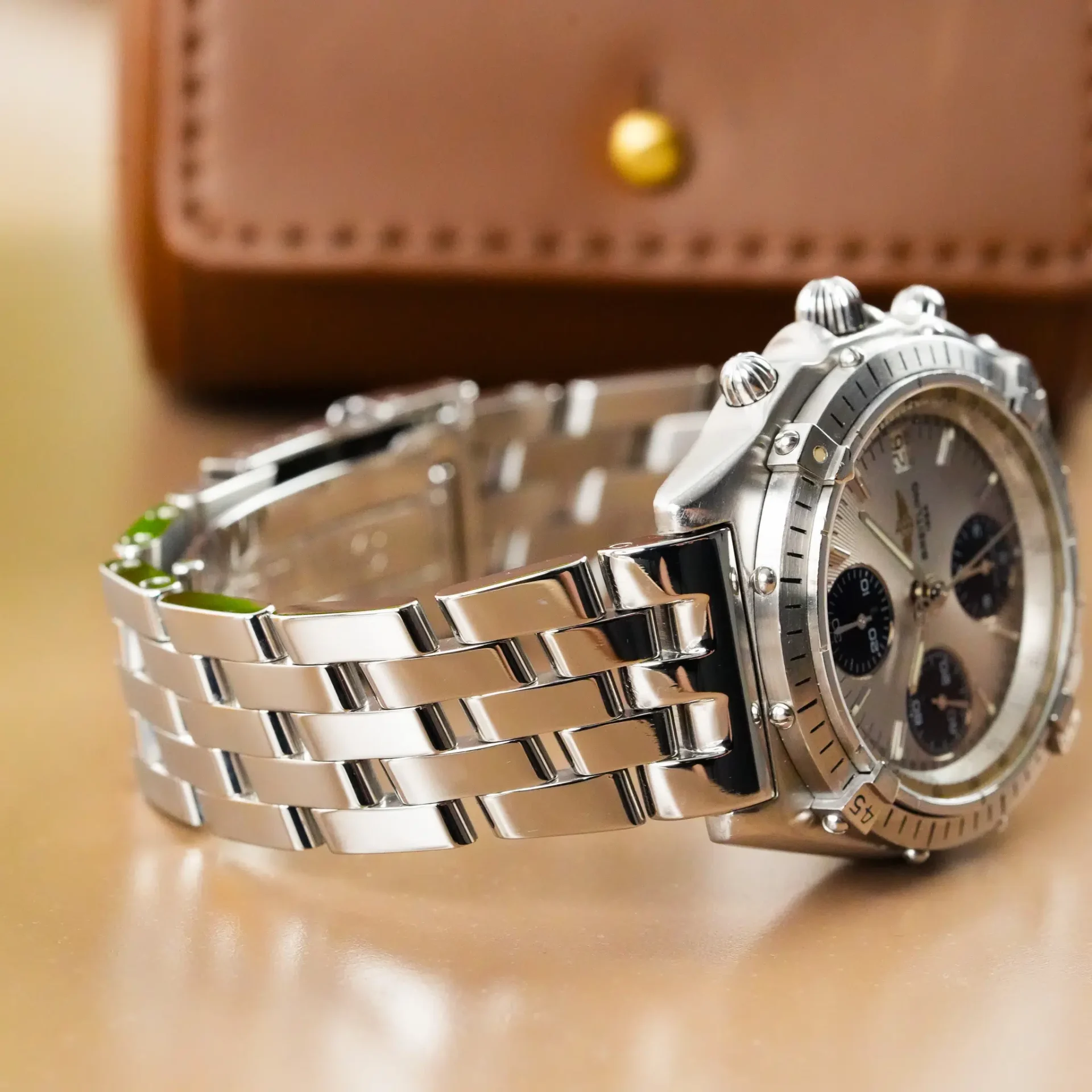 Breitling Chronomat Chronograph Tachymeter Date Engine Turn Bezel 81950/81500 - Görsel 7