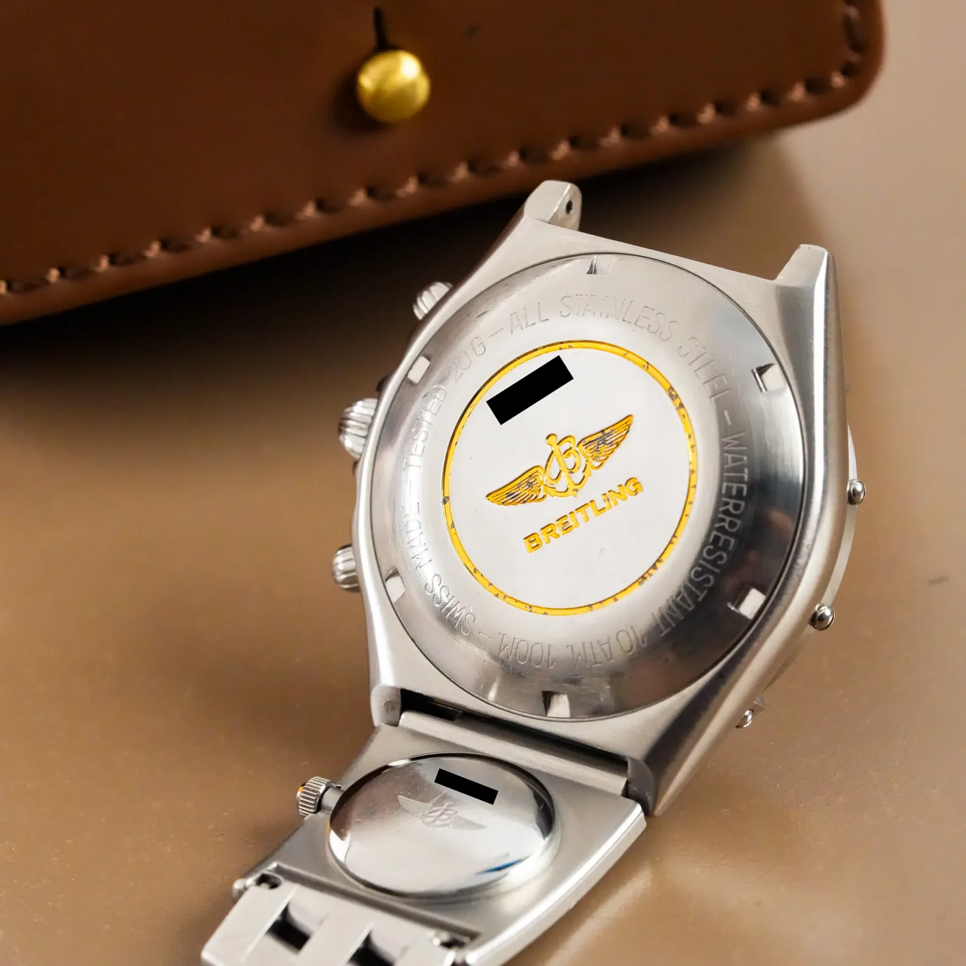 Breitling Chronomat Chronograph Tachymeter Date Engine Turn Bezel 81950/81500 - Görsel 12