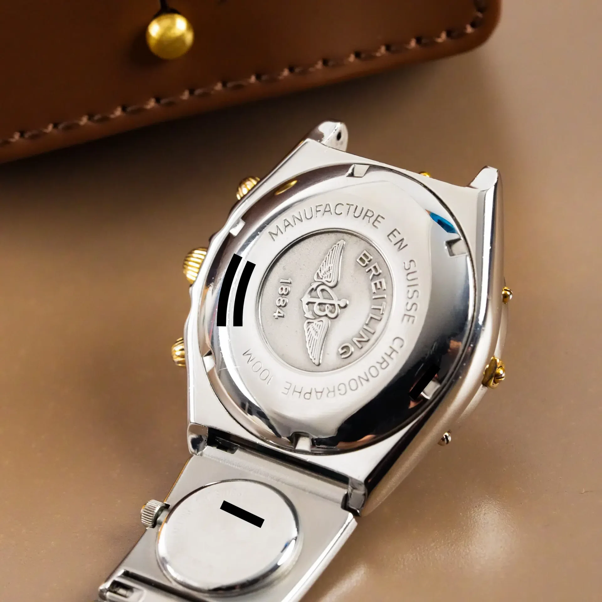 Breitling Chronomat Dual Time Two Tone Blue Dial B13050 - Görsel 12