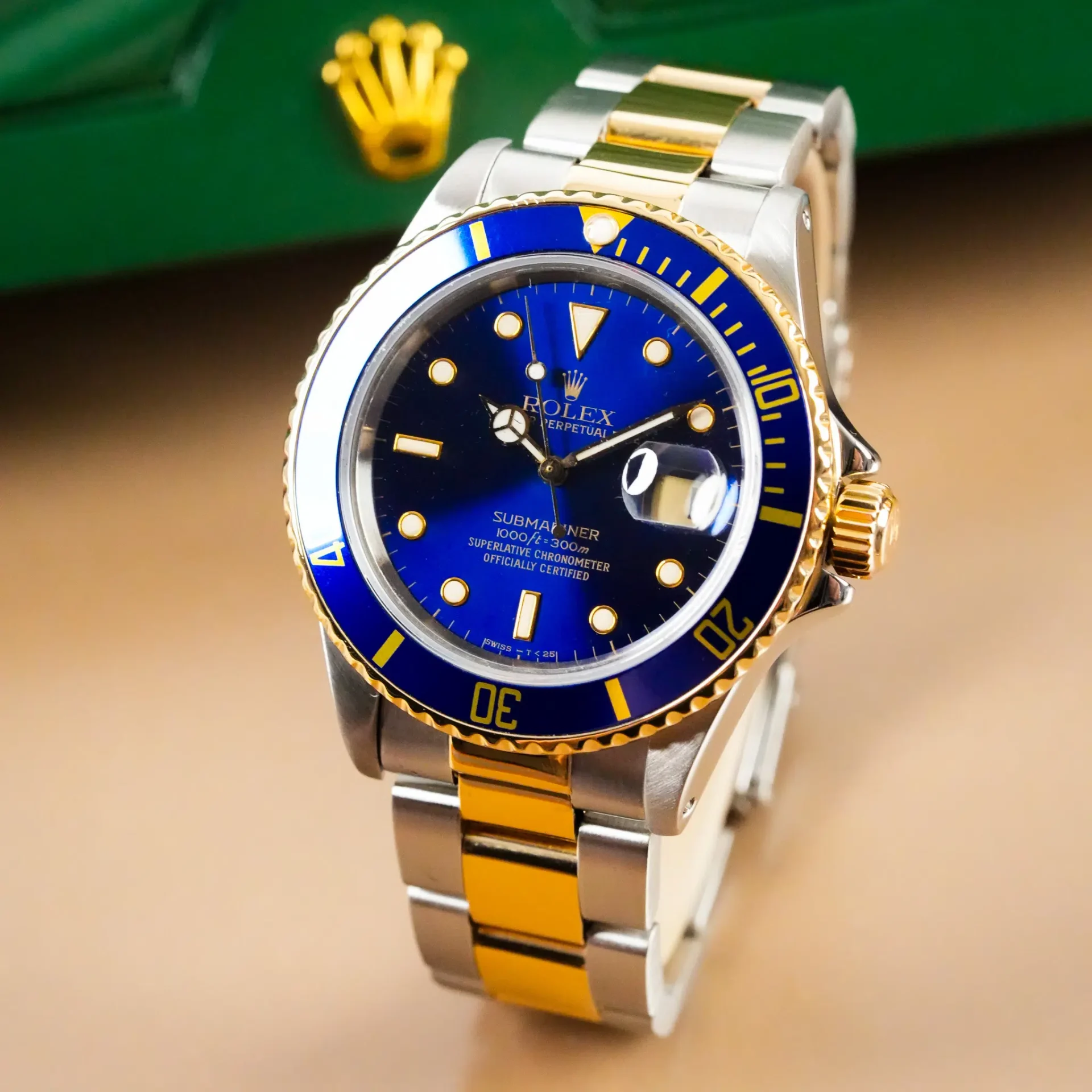 Rolex Submariner Date Two Tone Blue Dial 16803 - Görsel 2