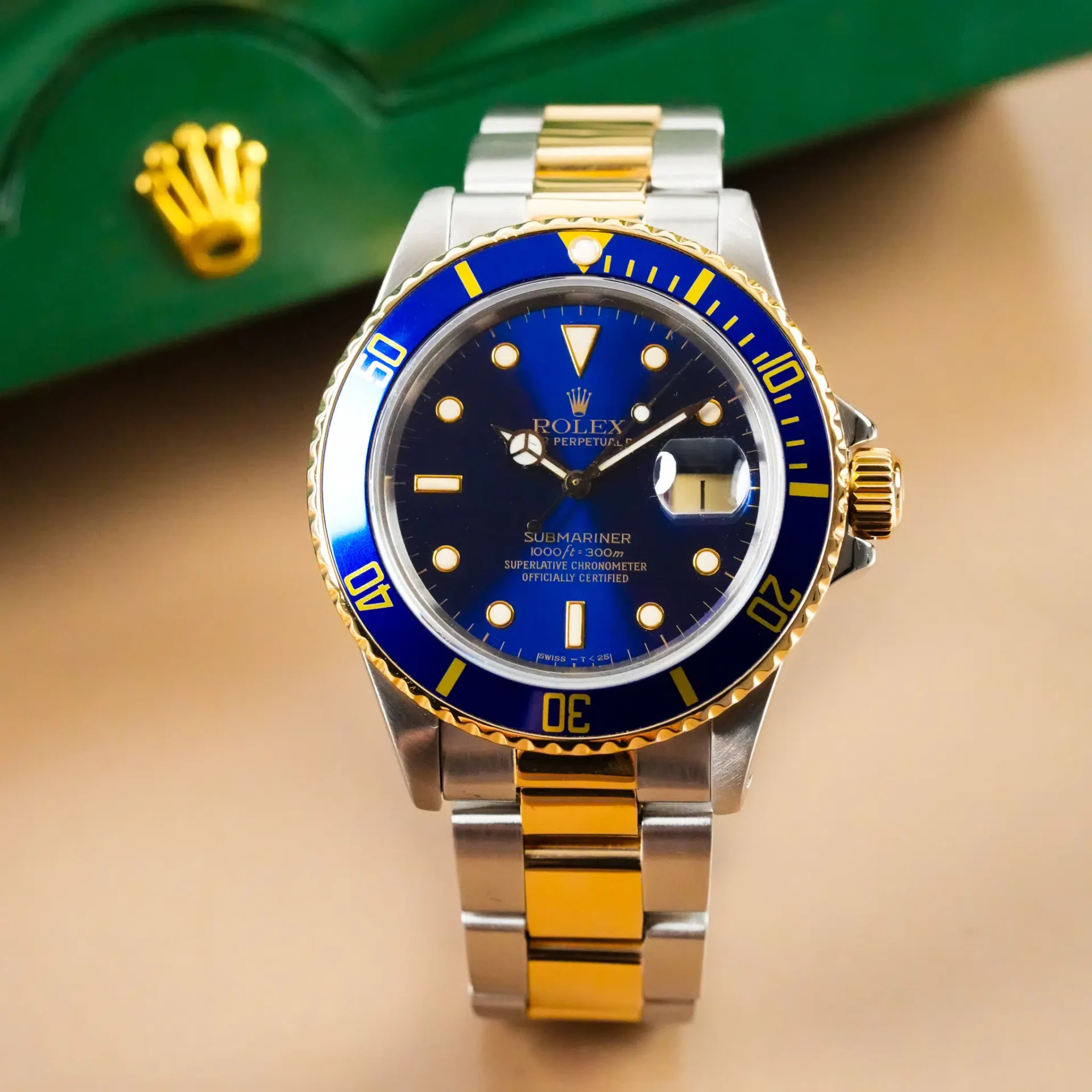 Rolex Submariner Date Two Tone Blue Dial 16803 - Görsel 3