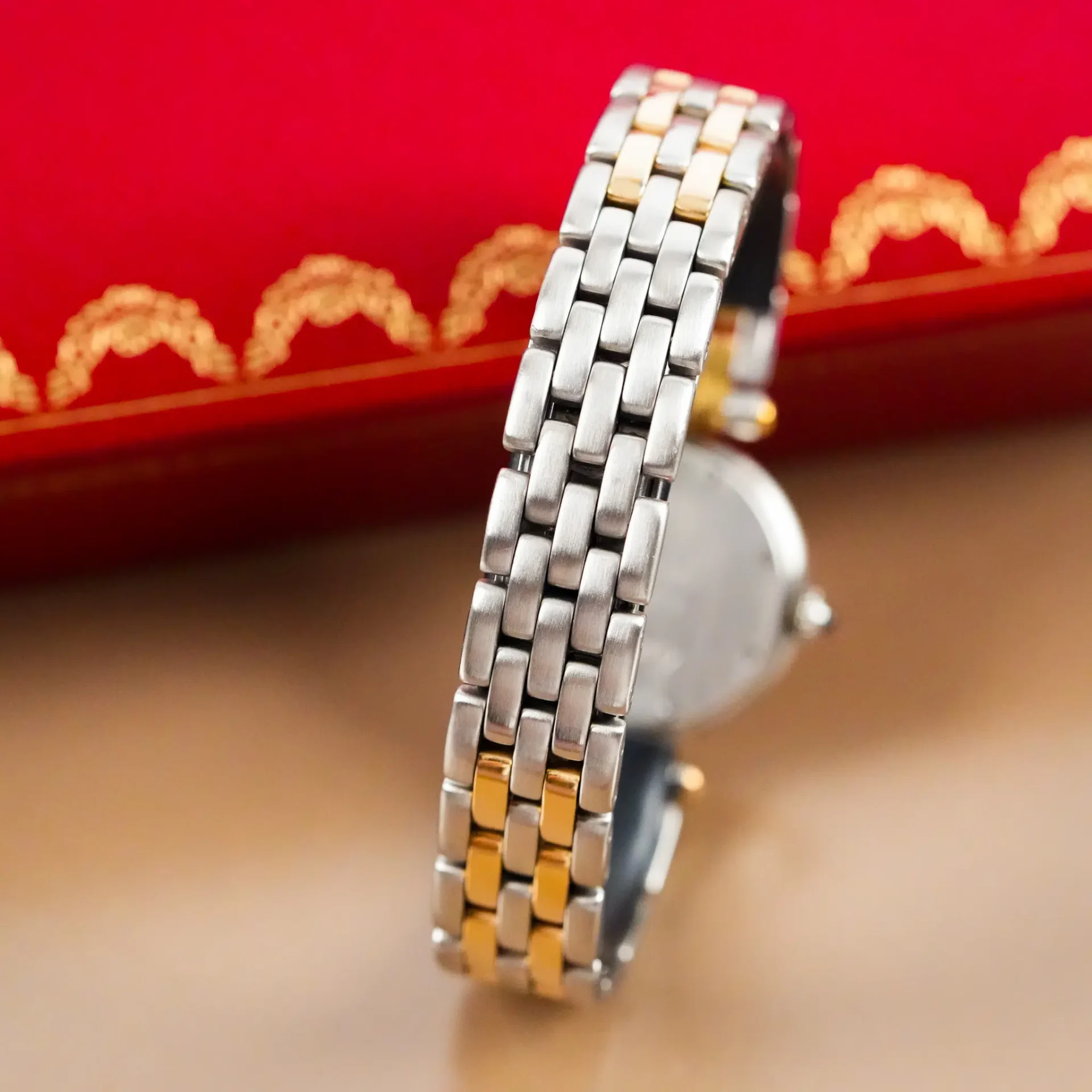 Cartier Santos Panthere Vendome Cartier Panthère Two Tone 18k Gold 166920 - Görsel 5