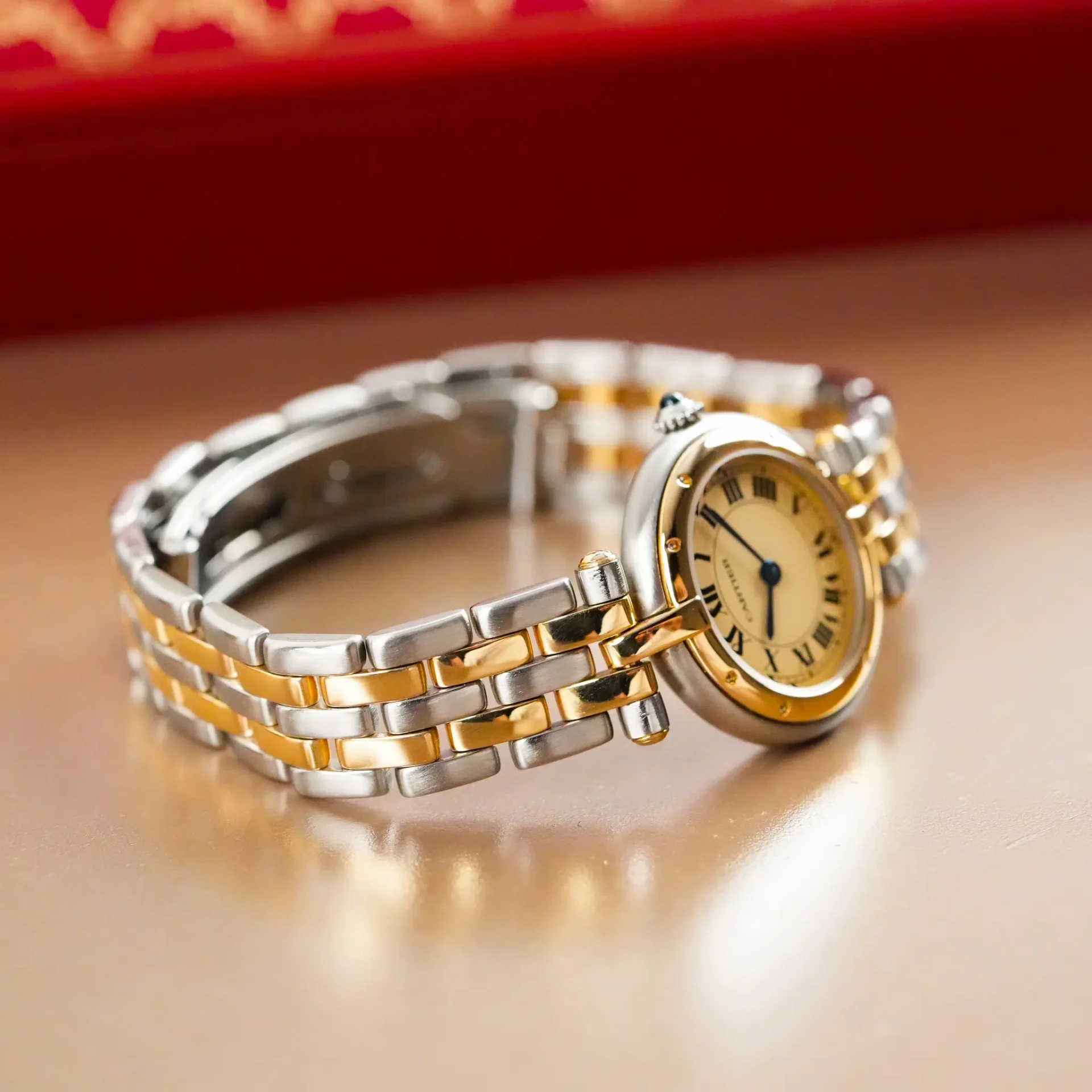 Cartier Santos Panthere Vendome Cartier Panthère Two Tone 18k Gold 166920 - Görsel 8