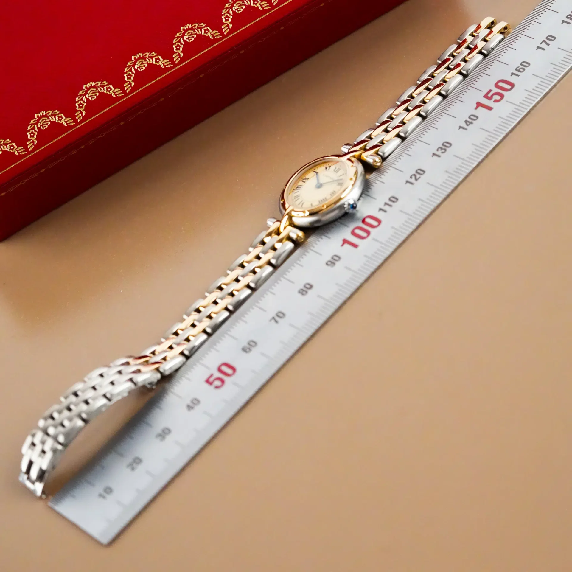 Cartier Santos Panthere Vendome Cartier Panthère Two Tone 18k Gold 166920 - Görsel 13