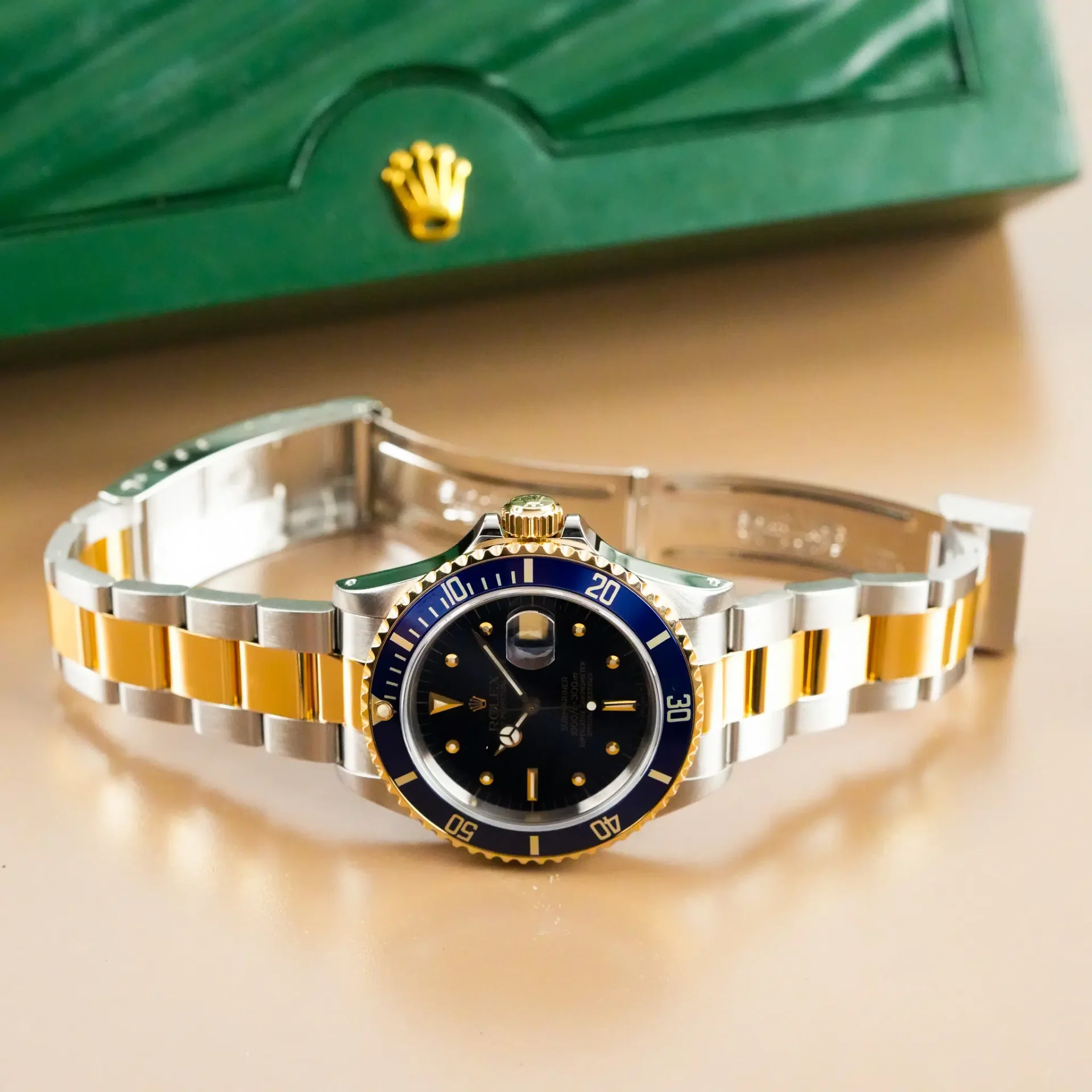 Rolex Submariner Date Two Tone Nipple Dial 16803 - Görsel 10