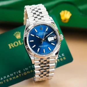 Rolex Datejust Blue Dial Fluted Bezel Jubilee 126234