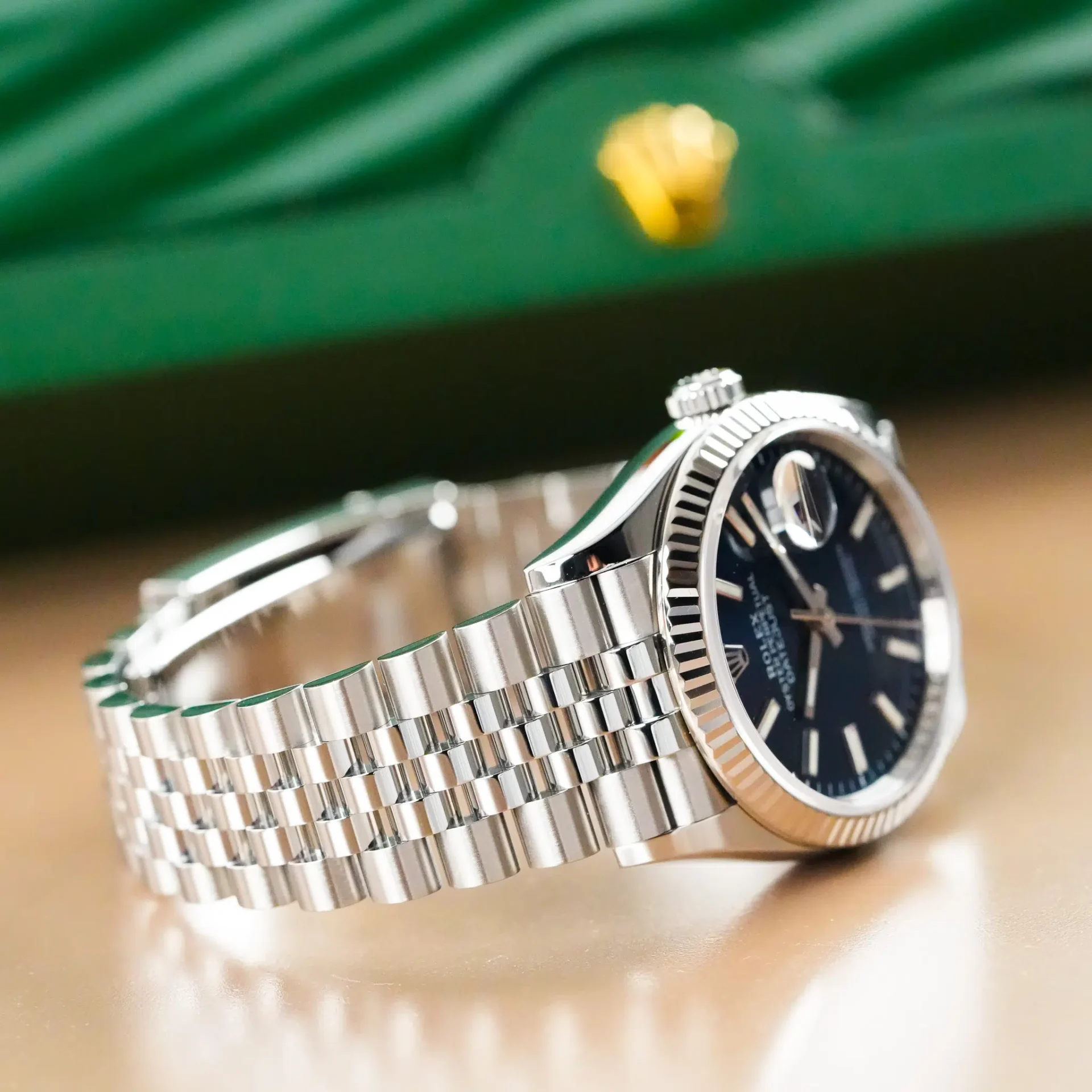 Rolex Datejust Blue Dial Fluted Bezel Jubilee 126234 - Görsel 7