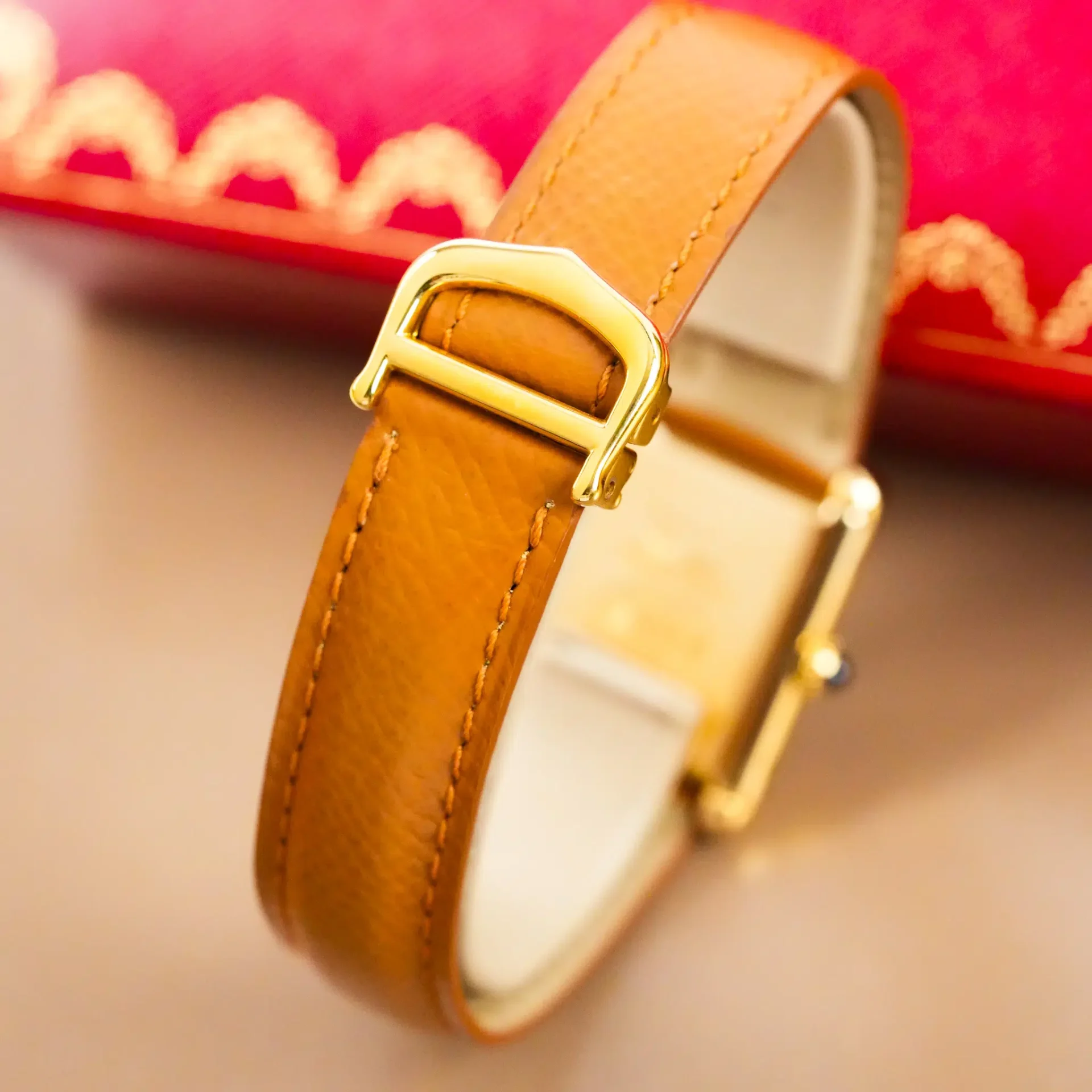 Cartier Must de Cartier Brown Vermeil Tortoiseshell Dial 041180 - Görsel 5