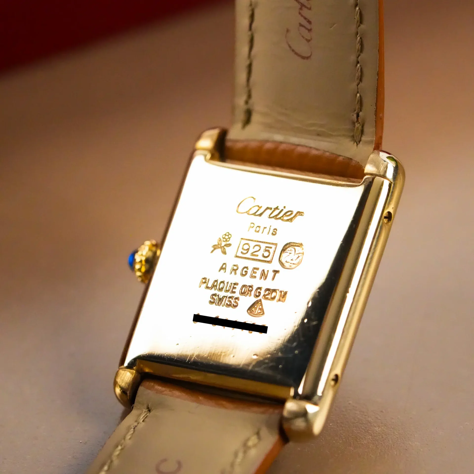 Cartier Must de Cartier Brown Vermeil Tortoiseshell Dial 041180 - Görsel 10