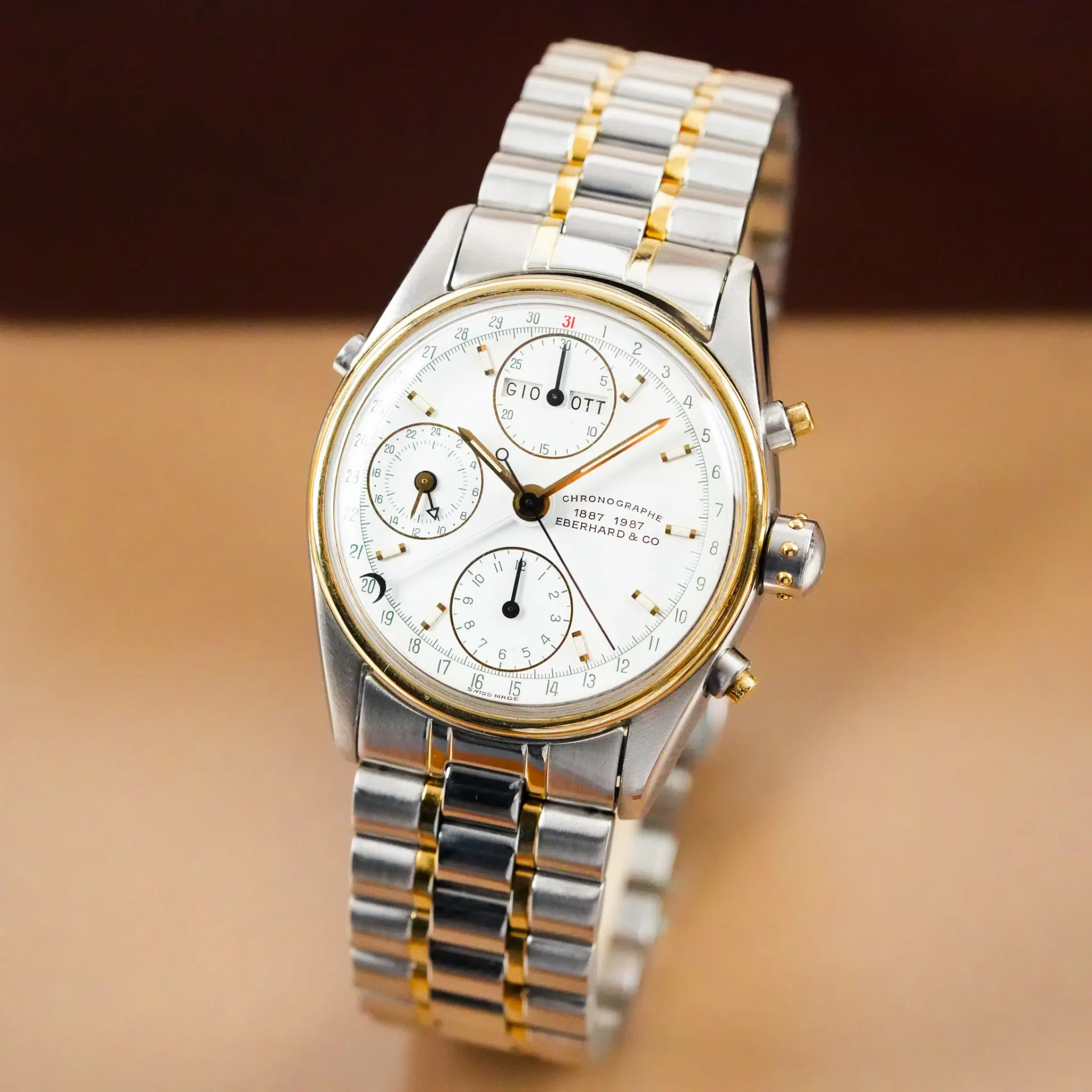Eberhard & Co. Navy Master Triple Calendar Chronograph 32012 32021/10 32010 - Görsel 2