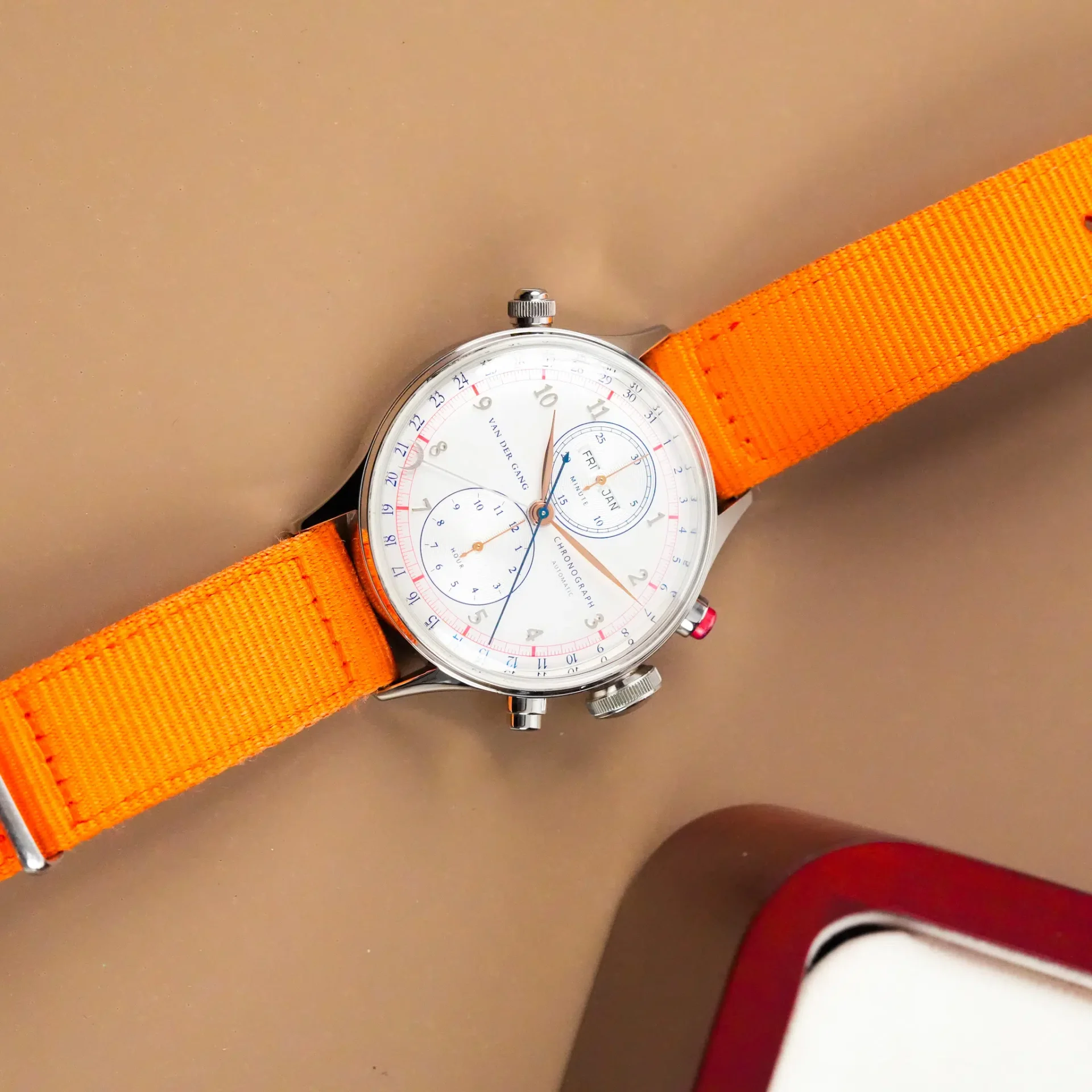 Van Der Gang Original Calendar Chronograph 20052BW-TRg - Görsel 13