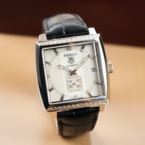 TAG Heuer Monaco Diamond Bezel MOP Dial WW2114