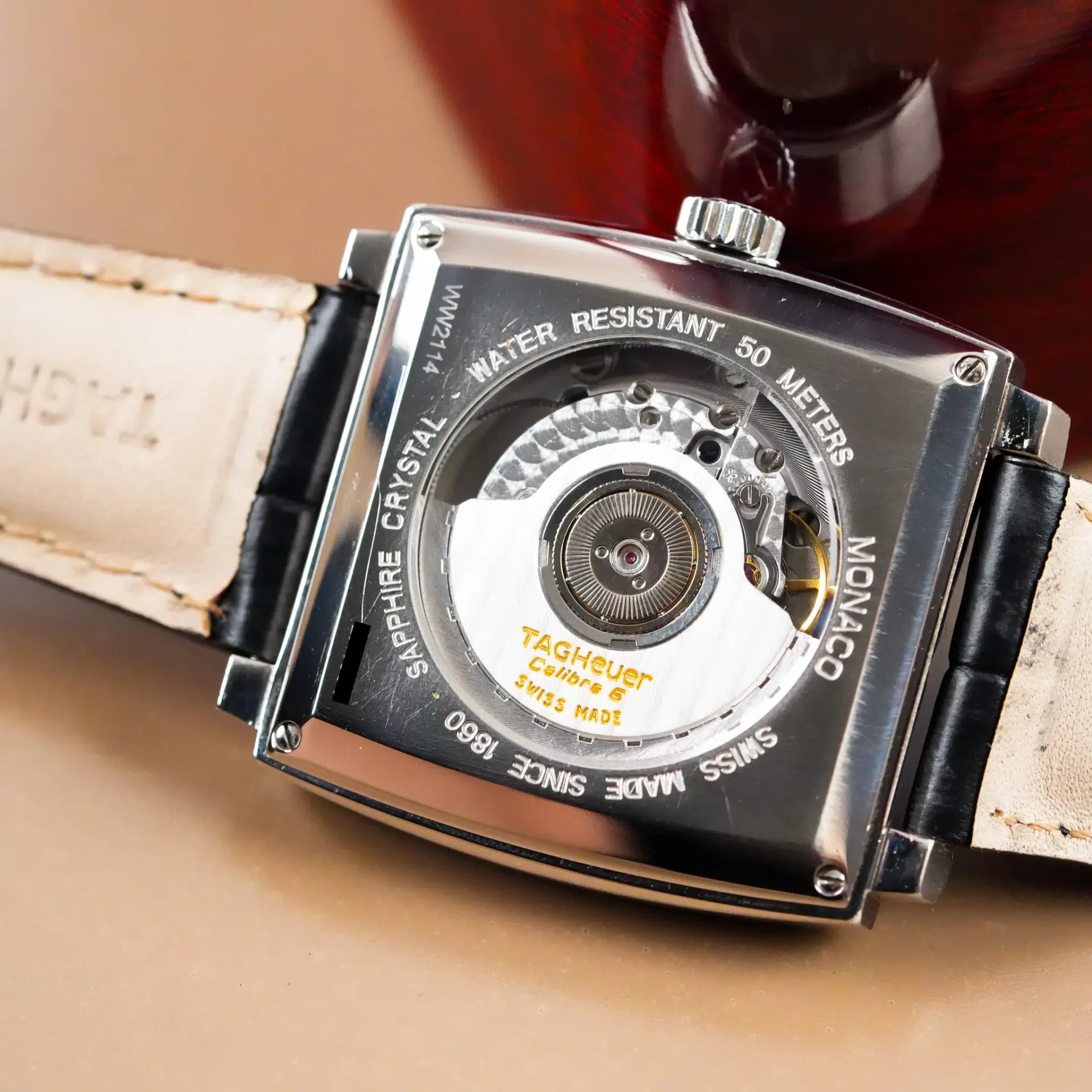 TAG Heuer Monaco Diamond Bezel MOP Dial WW2114 - Görsel 12