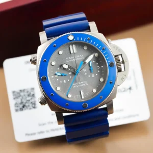 Panerai  Submersible Chrono Guillaume Nery Limited Edition Titanium Gray Dial PAM00982