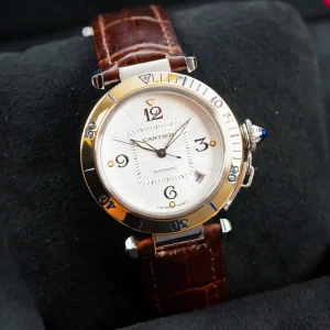 Cartier Pasha Two Tone Silver Dial 2378