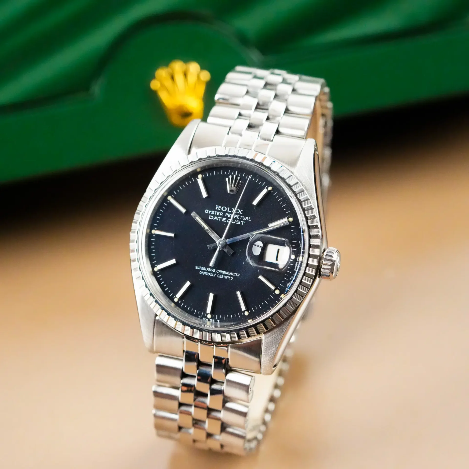 Rolex Datejust 36 Jubilee Fluted Bezel Stick&Black Dial 1603 - Görsel 3