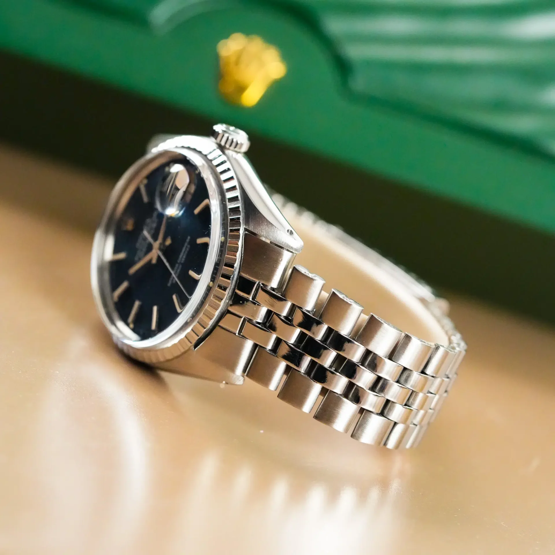 Rolex Datejust 36 Jubilee Fluted Bezel Stick&Black Dial 1603 - Görsel 6