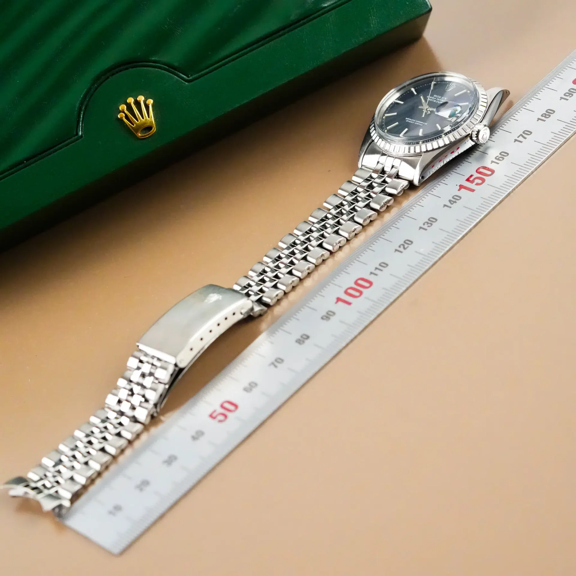 Rolex Datejust 36 Jubilee Fluted Bezel Stick&Black Dial 1603 - Görsel 11