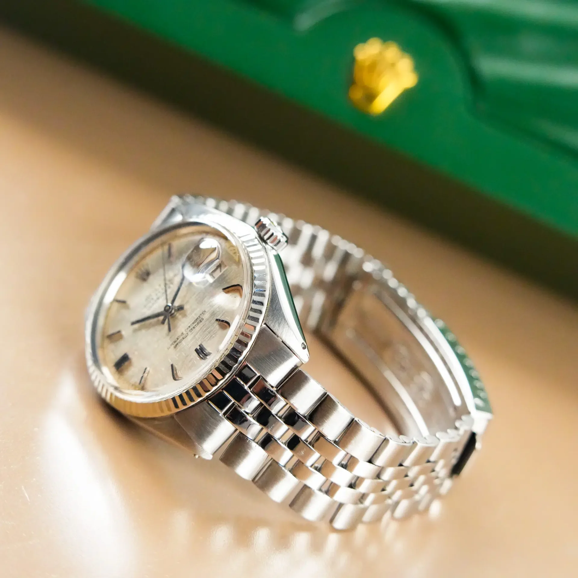 Rolex Datejust 36 Fluted Bezel Linen Dial 1601 - Görsel 6