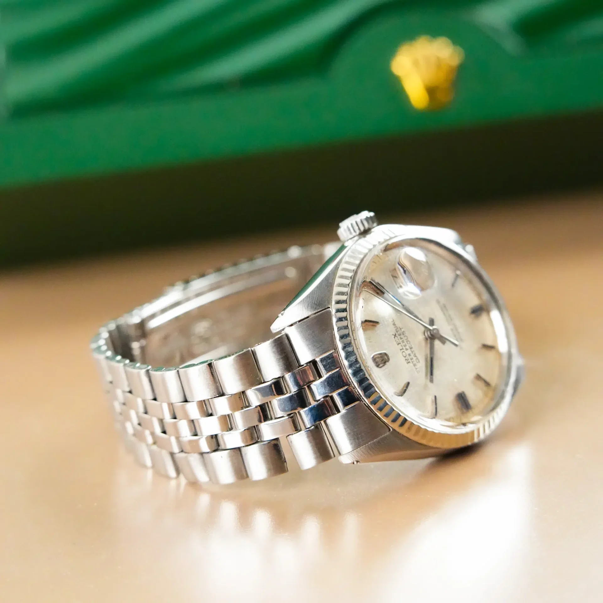 Rolex Datejust 36 Fluted Bezel Linen Dial 1601 - Görsel 7