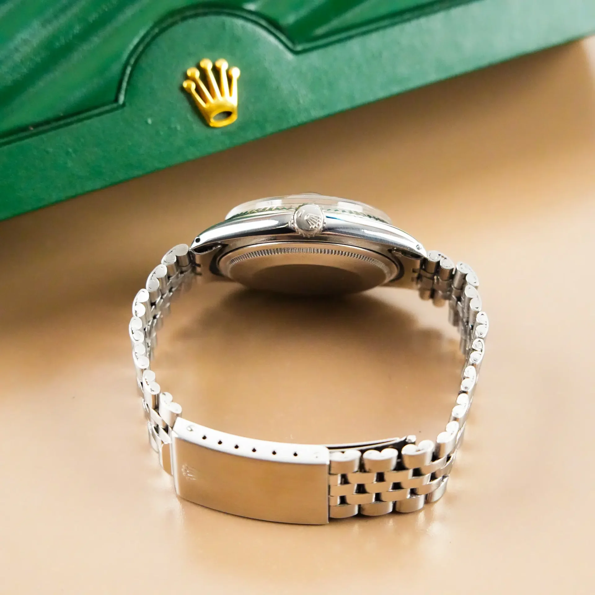Rolex Datejust 36 Fluted Bezel Linen Dial 1601 - Görsel 8