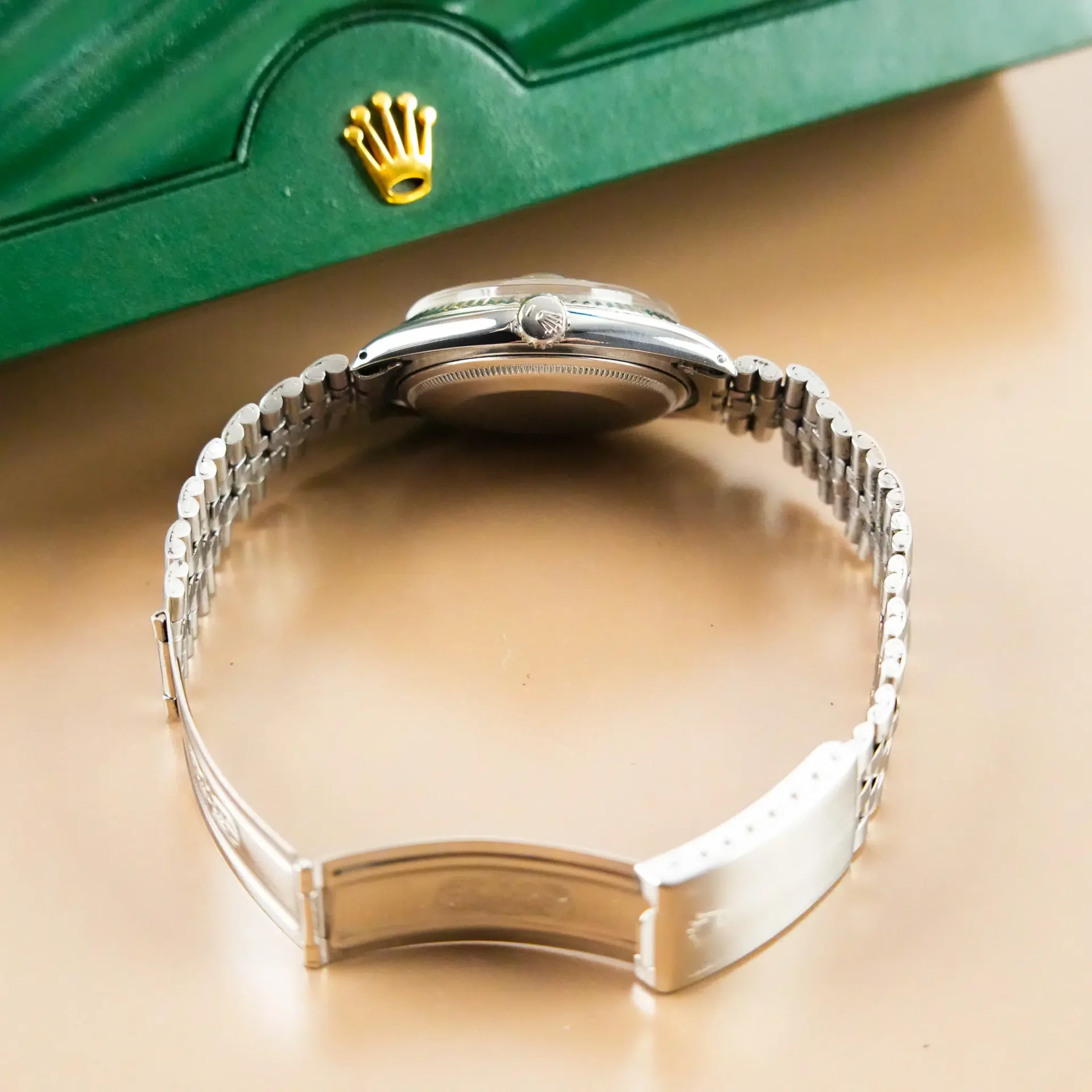 Rolex Datejust 36 Fluted Bezel Linen Dial 1601 - Görsel 9