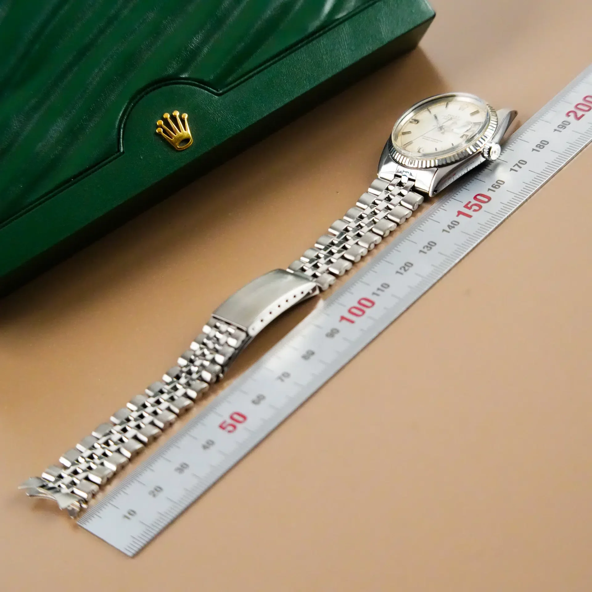 Rolex Datejust 36 Fluted Bezel Linen Dial 1601 - Görsel 11