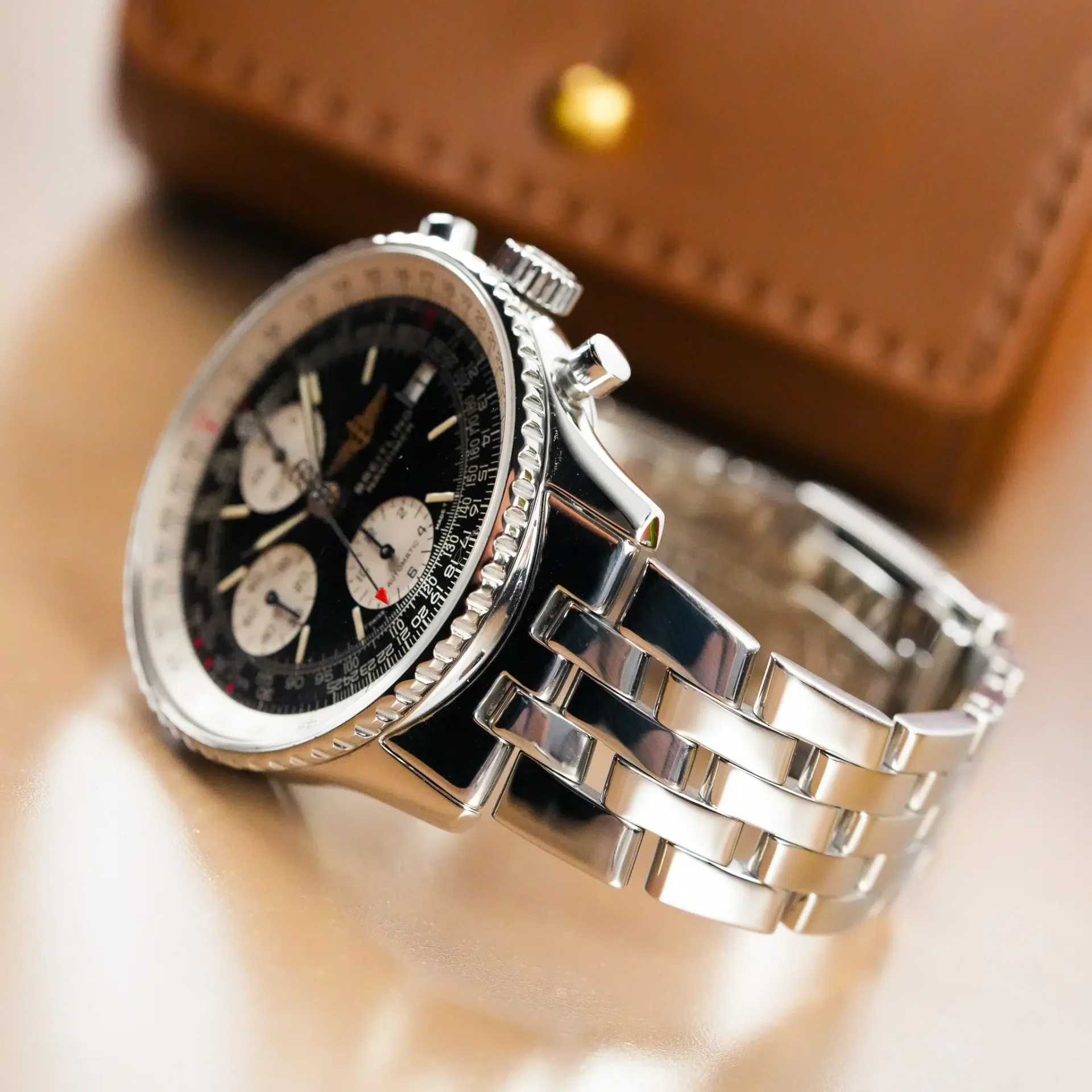 Breitling Old Navitimer Black Stick Dial A13022 - Görsel 6
