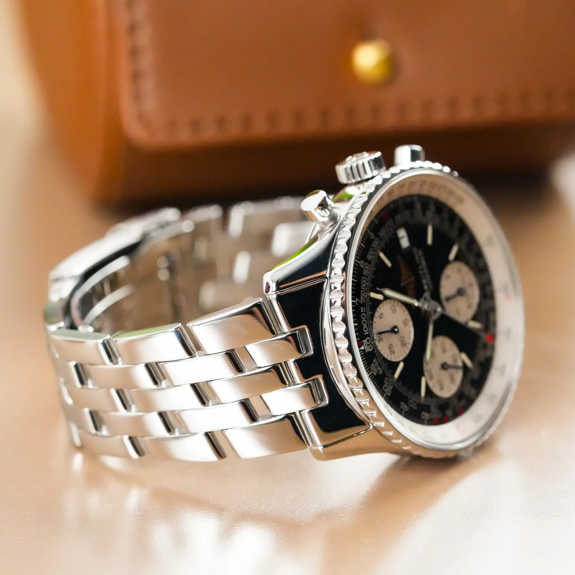 Breitling Old Navitimer Black Stick Dial A13022 - Görsel 7