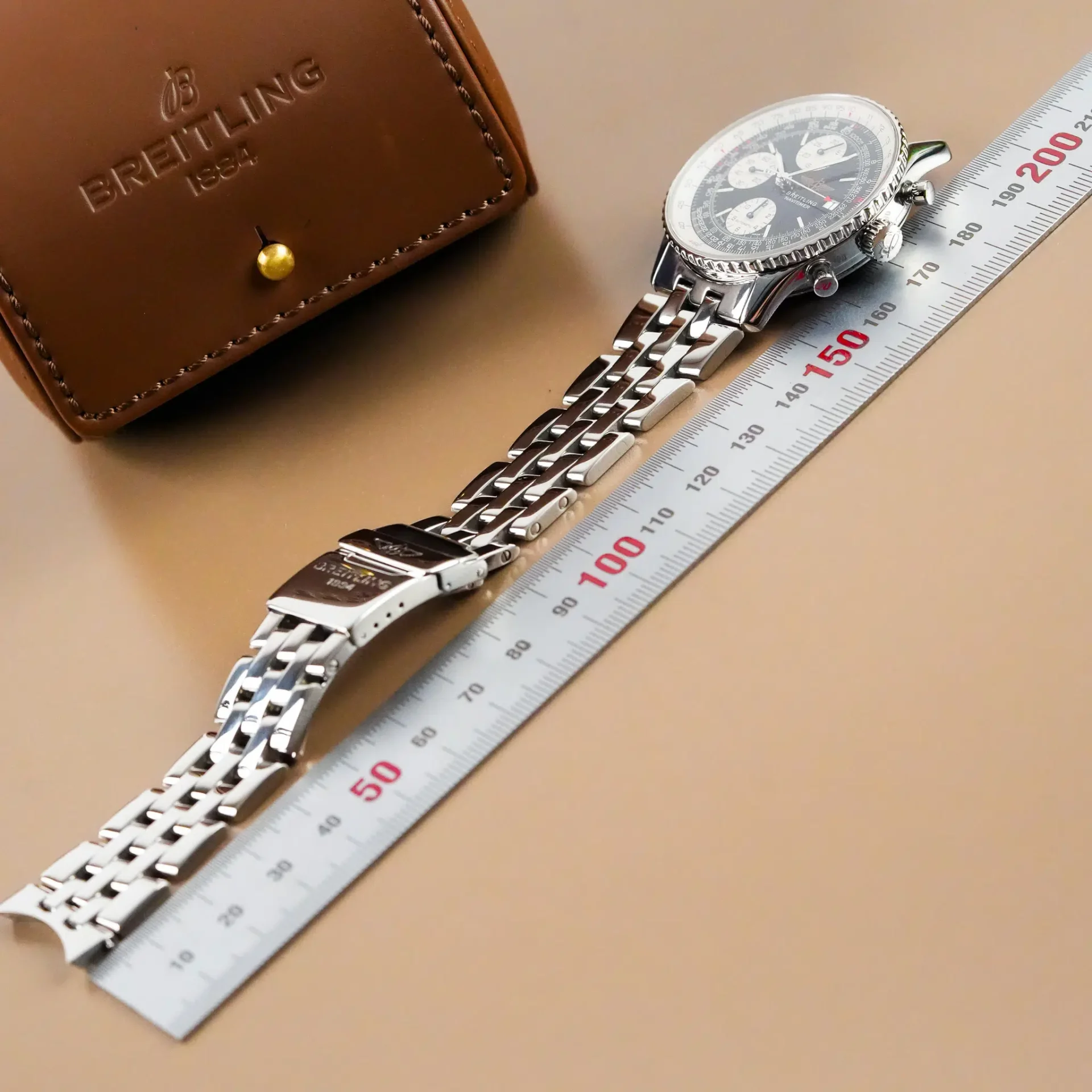 Breitling Old Navitimer Black Stick Dial A13022 - Görsel 11