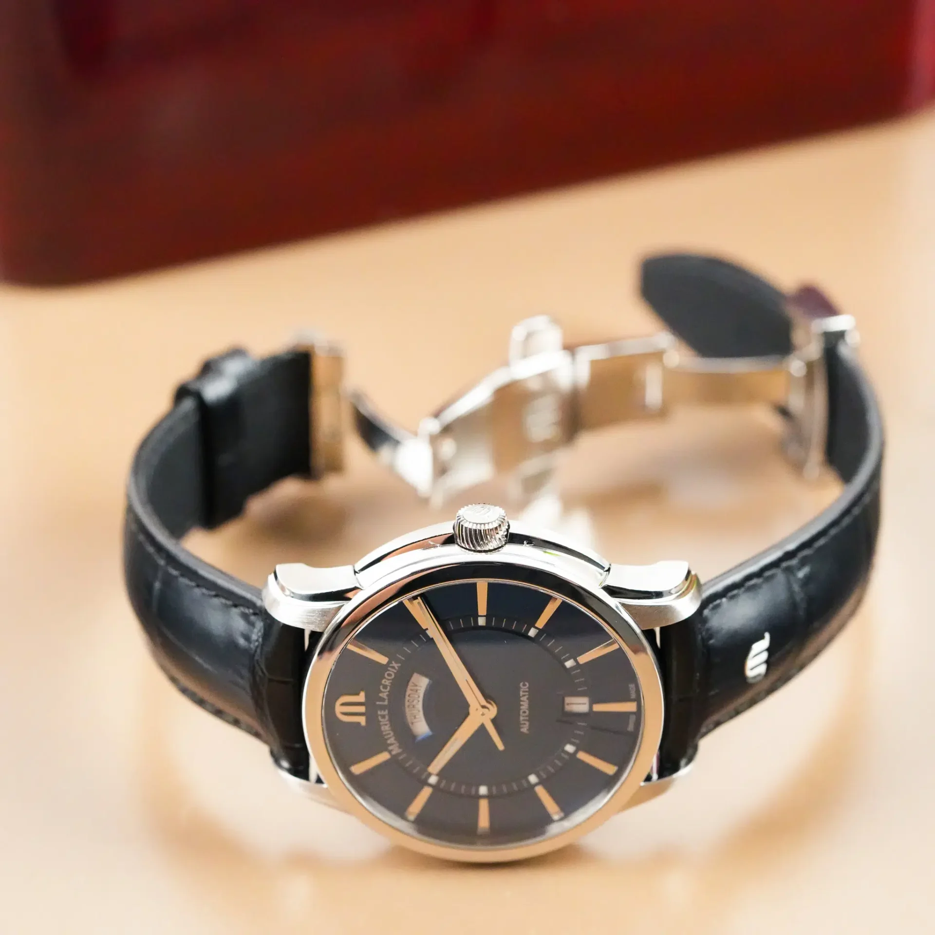 Maurice Lacroix Pontos Day Date Blue Dial PT 6358 - Görsel 10